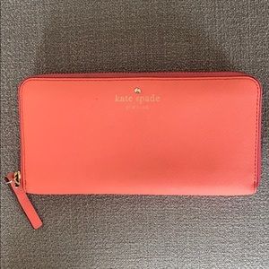 Coral Kate Spade Wallet Used Condition